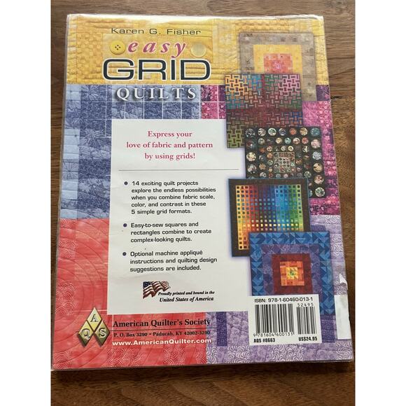 Lot of 3 Quilting Books EX-Library | Sampler, Grid Quilts, Quilting Workshop - Picture 7 of 9